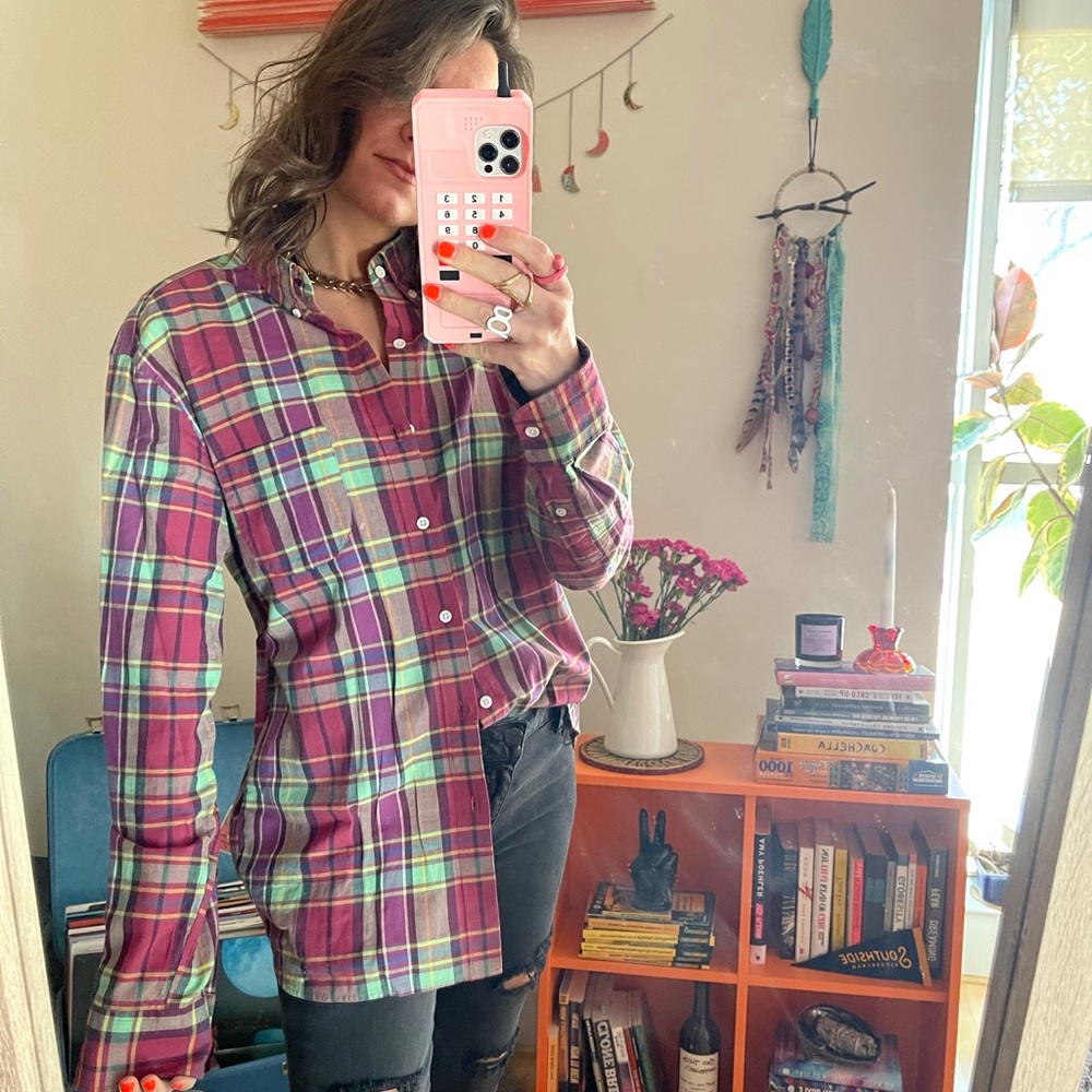 j. crew | slim fit plaid button-down